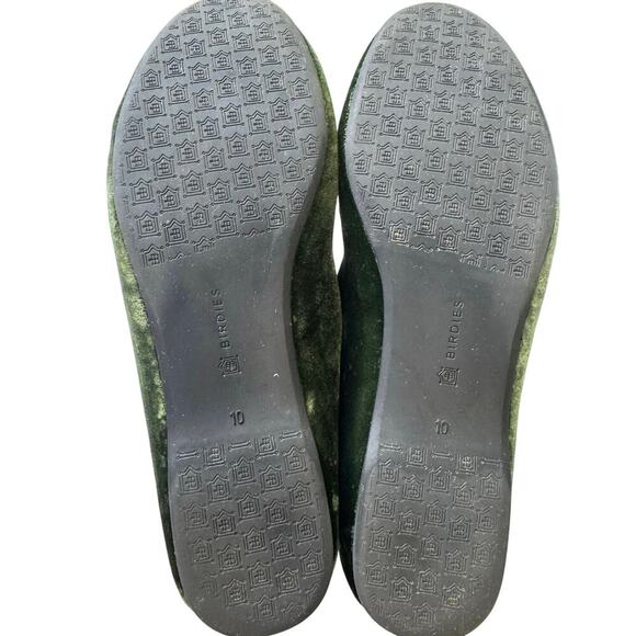 Birdies The Starling Loafers Velvet Semi Formal Flats In Moss Green Size 10 - Picture 12 of 12